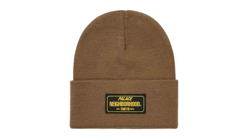 Palace x Neighborhood Beanie Tan