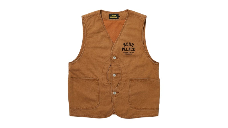 Palace x Neighborhood Duck Vest Brown