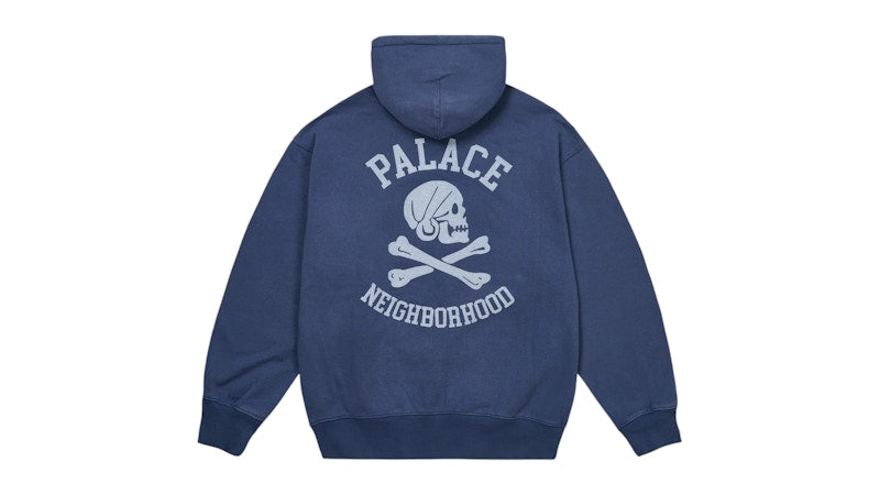 Palace x Neighborhood Skull Zip Hood Navy