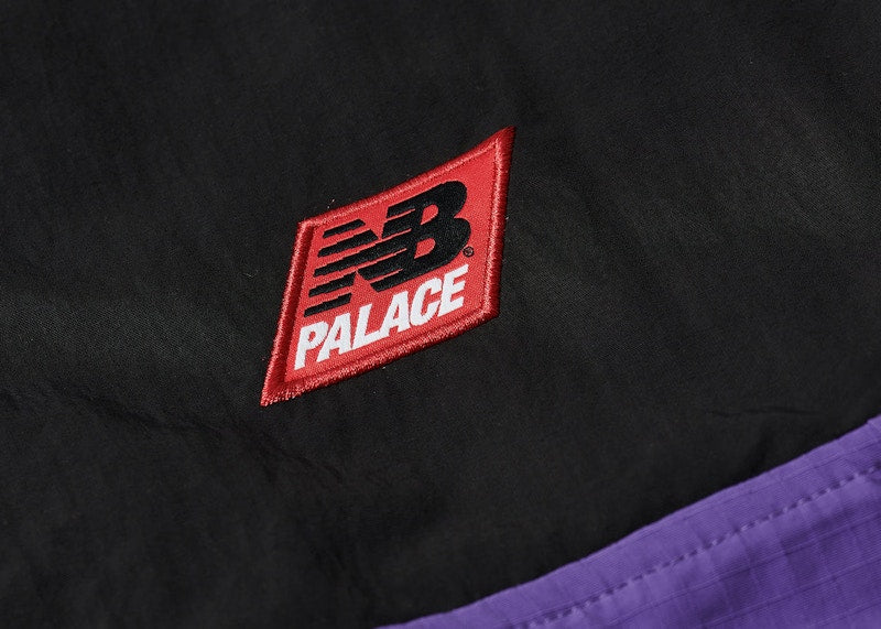 Palace x New Balance Pop Over Shell Jacket Black/Purple