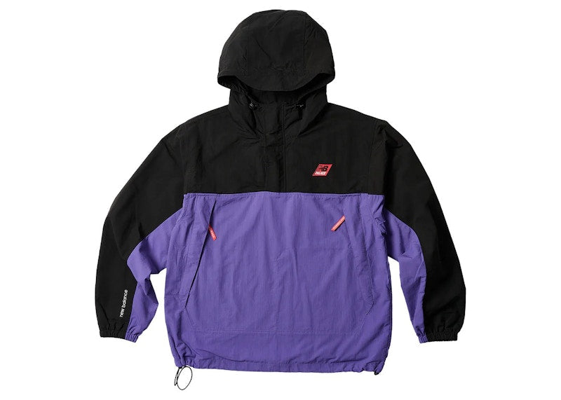 Palace x New Balance Pop Over Shell Jacket Black/Purple