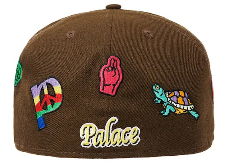 Palace x New Era Jesus 59Fifty Fitted Hat Brown