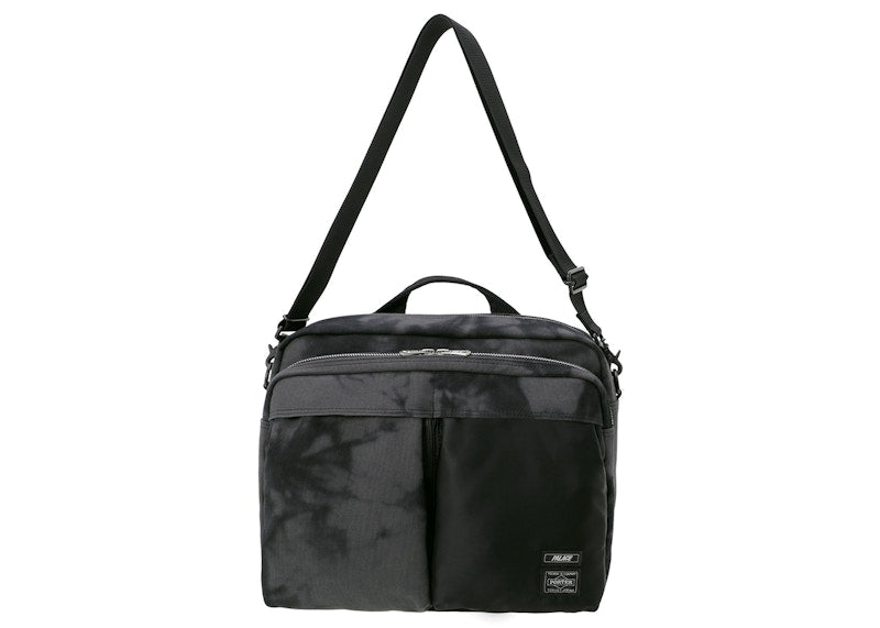 Palace x Porter 2 Way Shoulder Bag Black Wave Dye