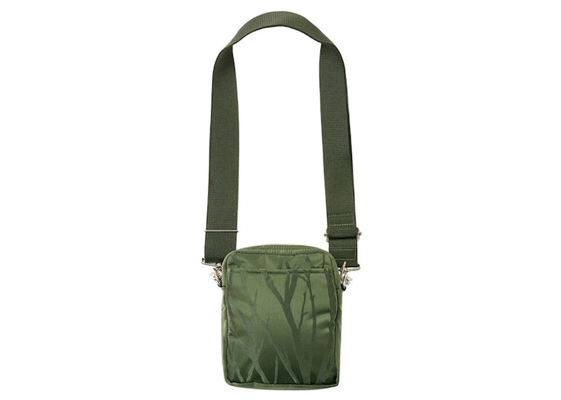 Palace x Porter Vertical Shoulder Bag Olive/Jacquard