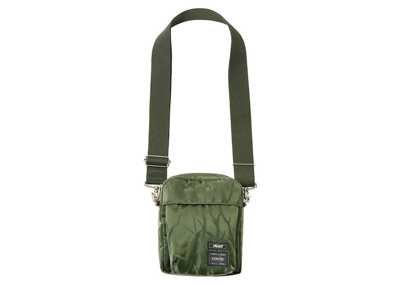 Palace x Porter Vertical Shoulder Bag Olive/Jacquard
