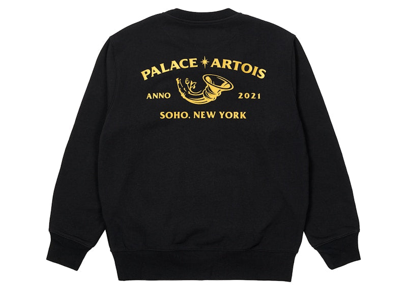 Palace x Stella Artois Cartouche Crew Black