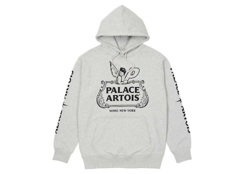 Palace x Stella Artois Chalice Hood Grey Marl