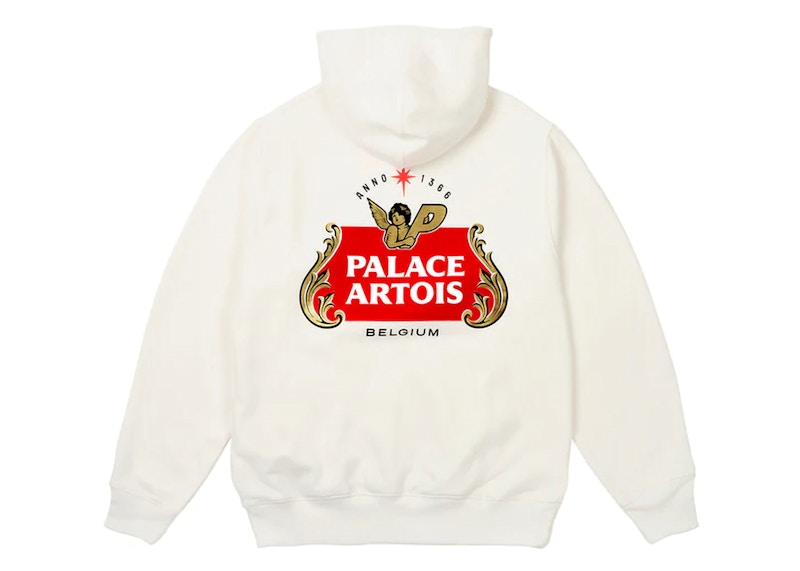 Palace x Stella Artois Hood White