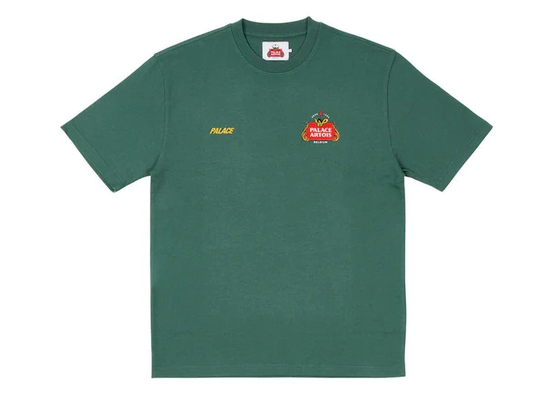Palace x Stella Artois T-Shirt Bottle Green