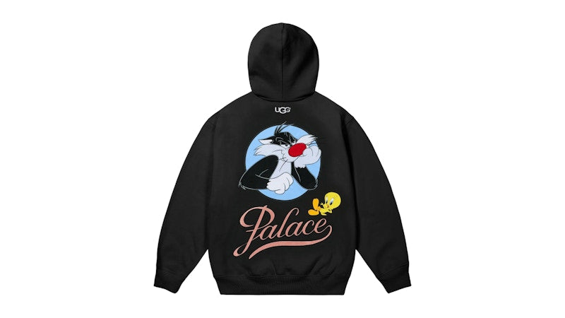 Palace x UGG Looney Tunes Hoodie Black