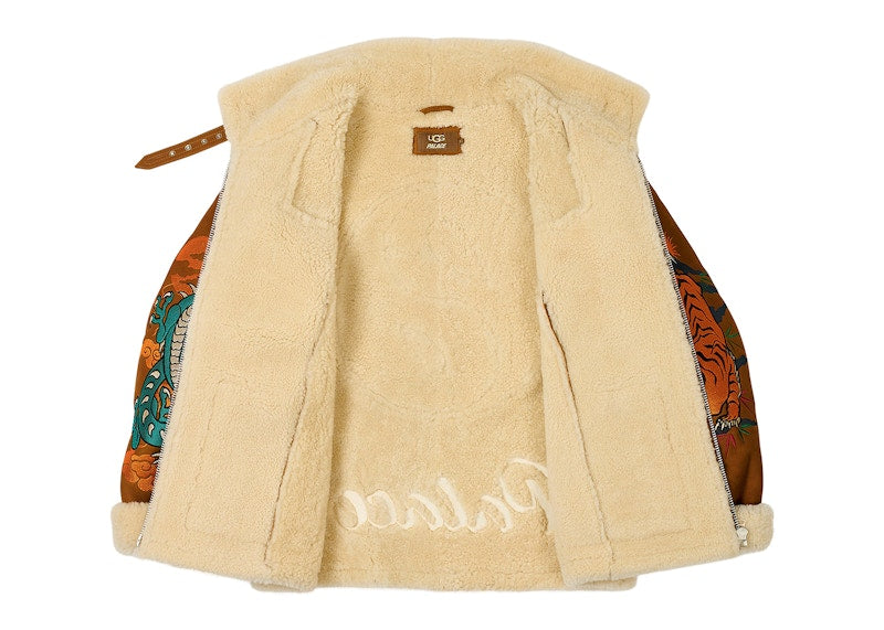 Palace x UGG Shearling Jacket Chestnut