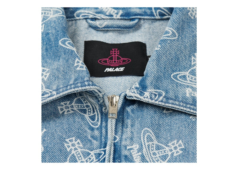 Palace x Vivienne Westwood Denim Flight Suit Orb Stone Wash
