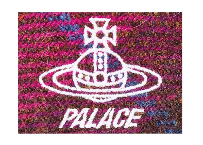 Palace x Vivienne Westwood GORE-TEX Harris Tweed Beret Plaid Pink