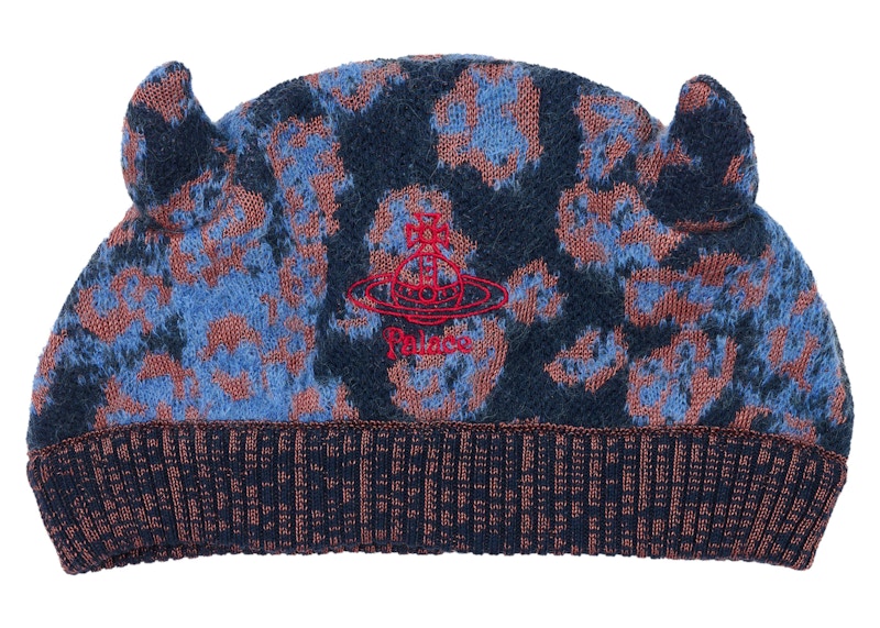 Palace x Vivienne Westwood Horny Beanie Pink Leopard