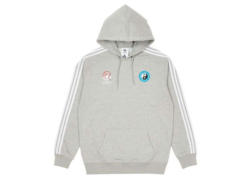 Palace x adidas Palaste Hood Medium Grey Heather