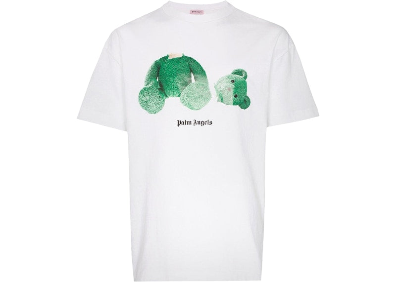 Palm Angels Bear Print T-shirt White/Green