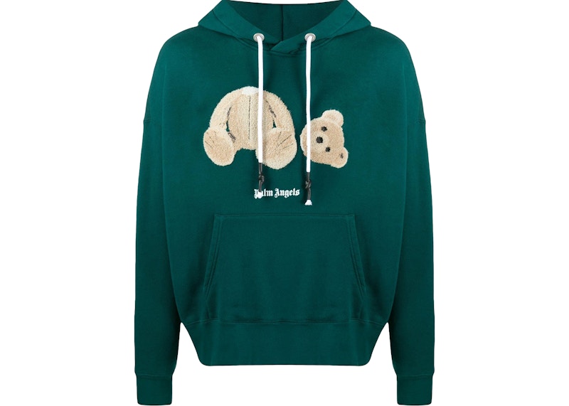 Palm Angels Bear Relaxed Fit Sweatshirt Dark Green