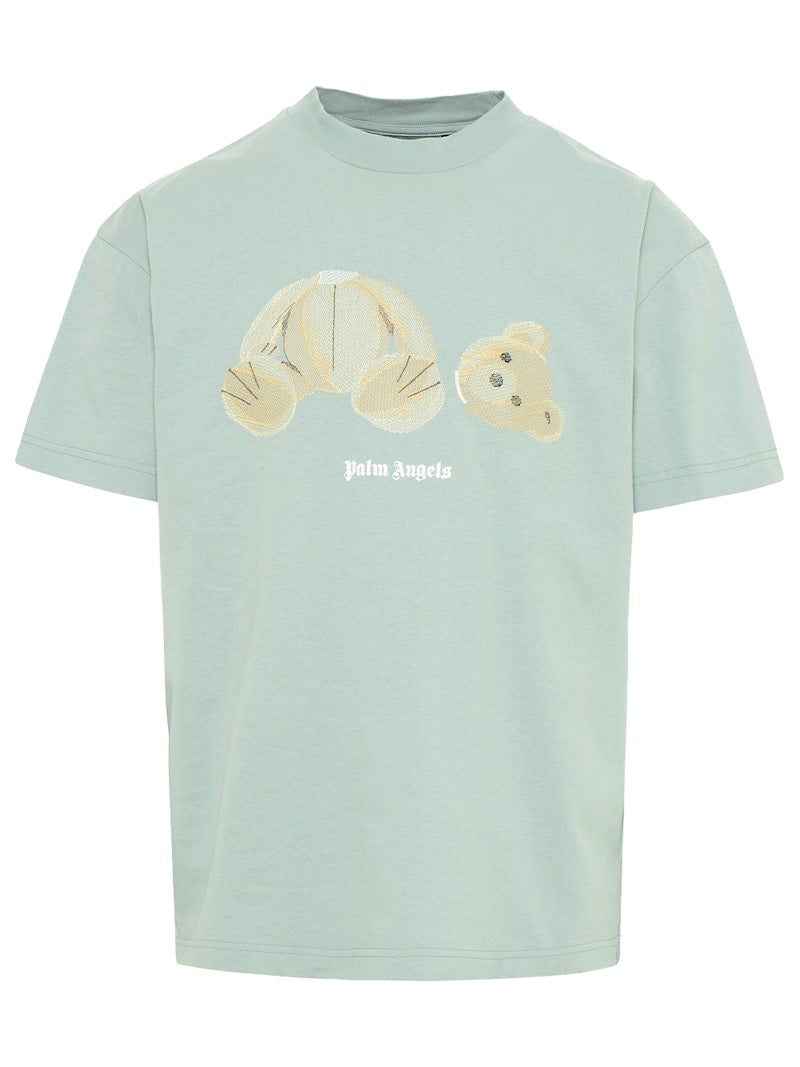 Palm Angels Bear T-Shirt Grey Blue/Multi