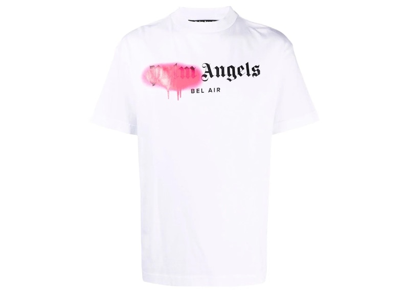 Palm Angels Bel Air Sprayed Logo T-shirt White