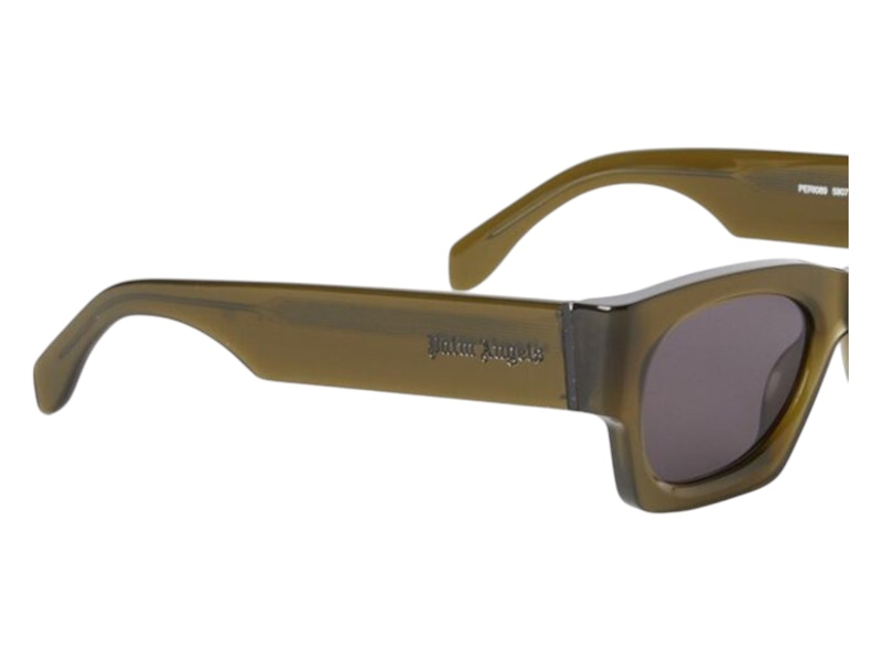 Palm Angels Bodie Sunglasses Trasparent Green Dark (PERI089F24PLA0015907)