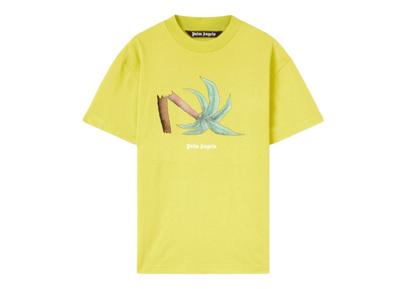 Palm Angels Broken Palm Classic T-Shirt Yellow/Green