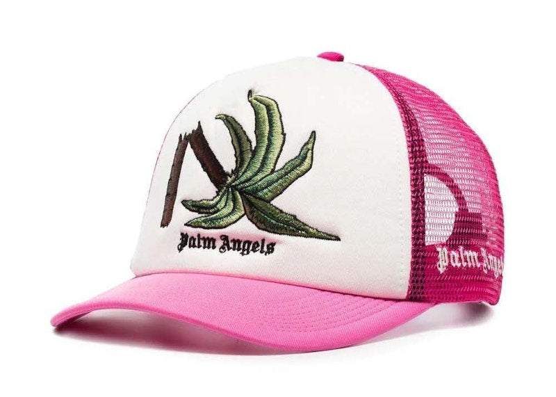 Palm Angels Broken Palm Trucker Hat Pink/White/Green