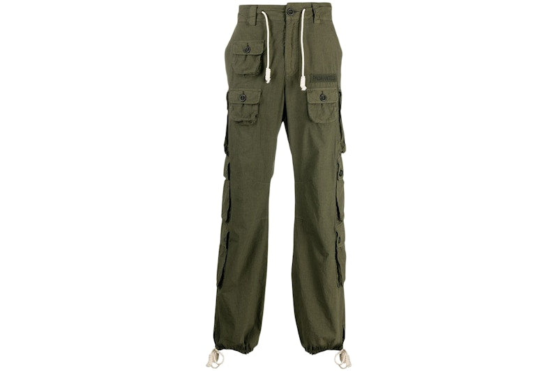 Palm Angels Cargo Pants Military Green