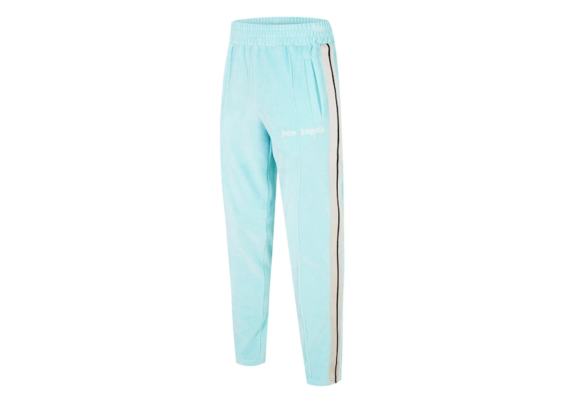 Palm Angels Chenille Classic Track Pants Light Blue/Off White