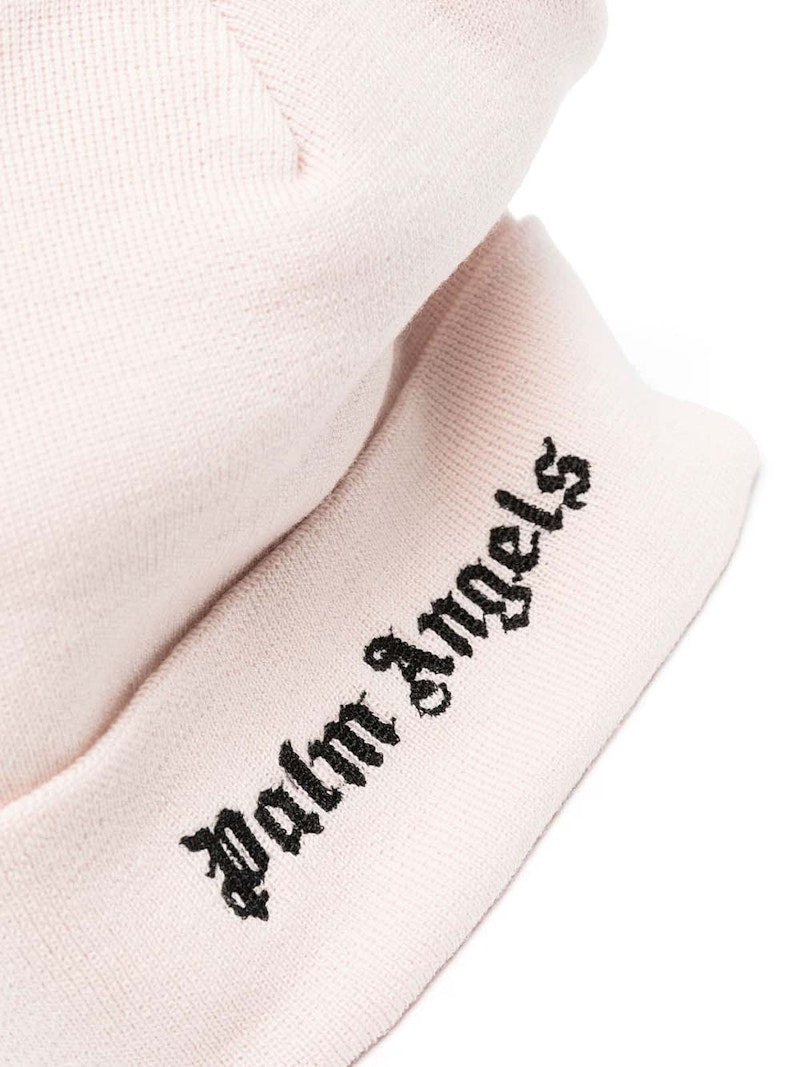 Palm Angels Classic Logo Beanie Butter/Black