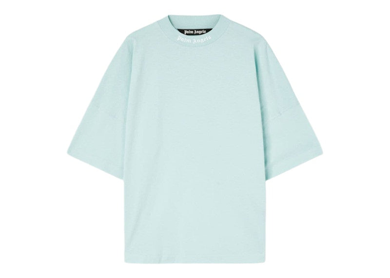 Palm Angels Classic Logo Over T-Shirt Light Blue/White