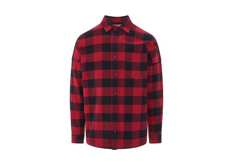 Palm Angels Classic Logo Overshirt Red/White