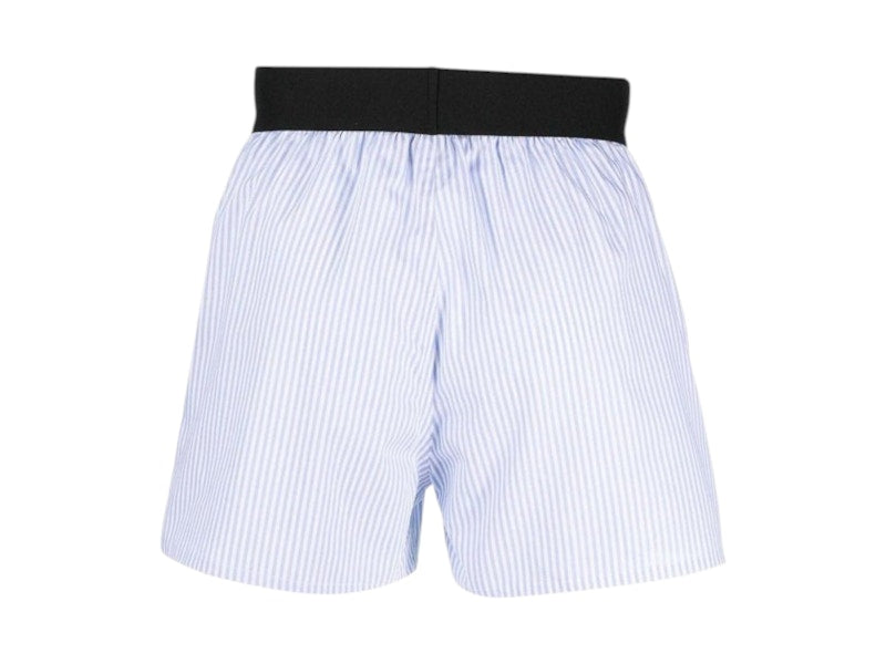 Palm Angels Classic Logo Striped Boxer Light Blue