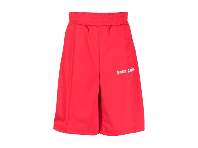 Palm Angels Classic Track Shorts Red/White