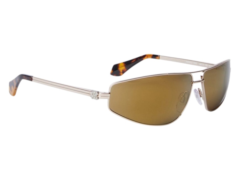 Palm Angels Clavey Gold Sunglasses Gold Gold (PERI059S24MET0017676)