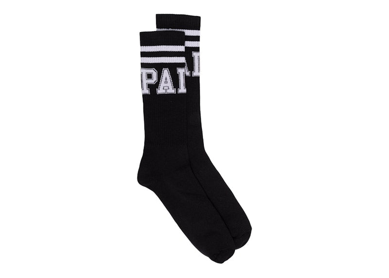 Palm Angels College Socks Black/White