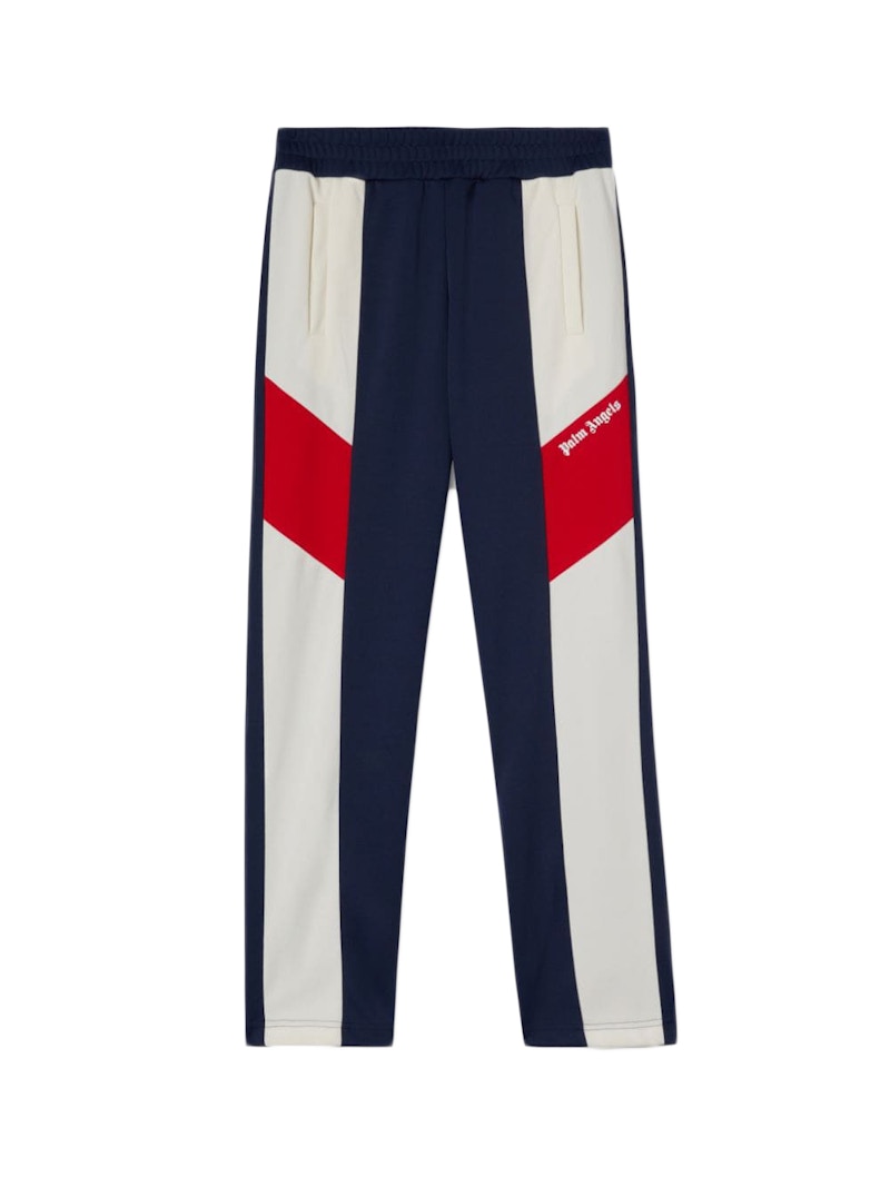 Palm Angels Colorblock Track Pants Navy/White