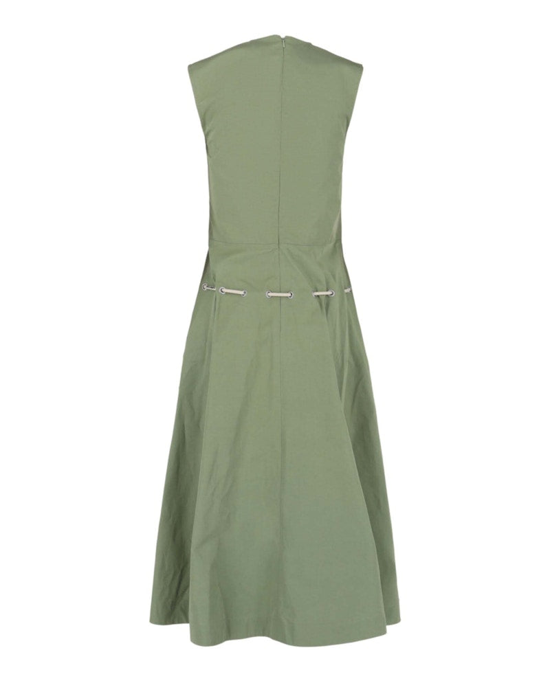 Palm Angels Cord Dress Green