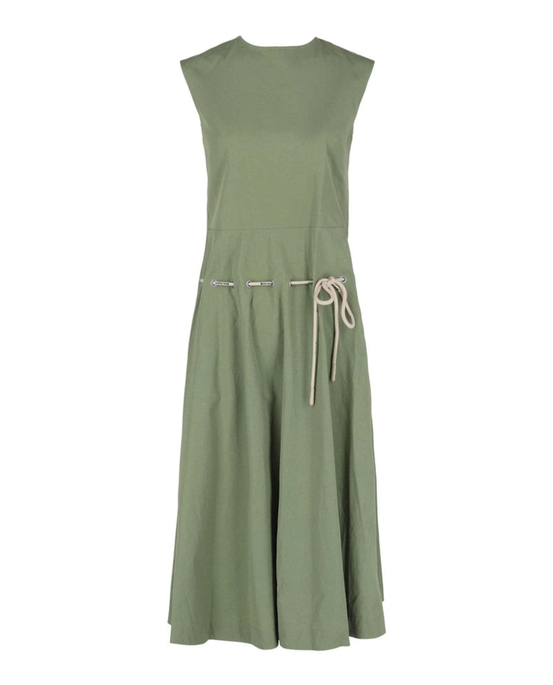 Palm Angels Cord Dress Green