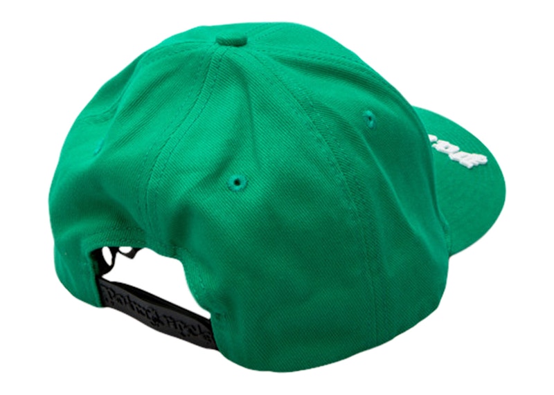 Palm Angels Curved Logo Baseball Cap Green
