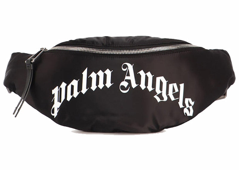 Palm Angels Curved Logo Belt Bag Black