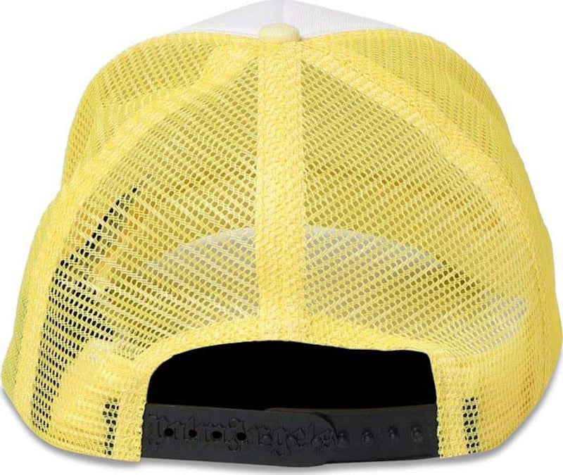 Palm Angels Curved Logo Mesh Cap Yellow/Black