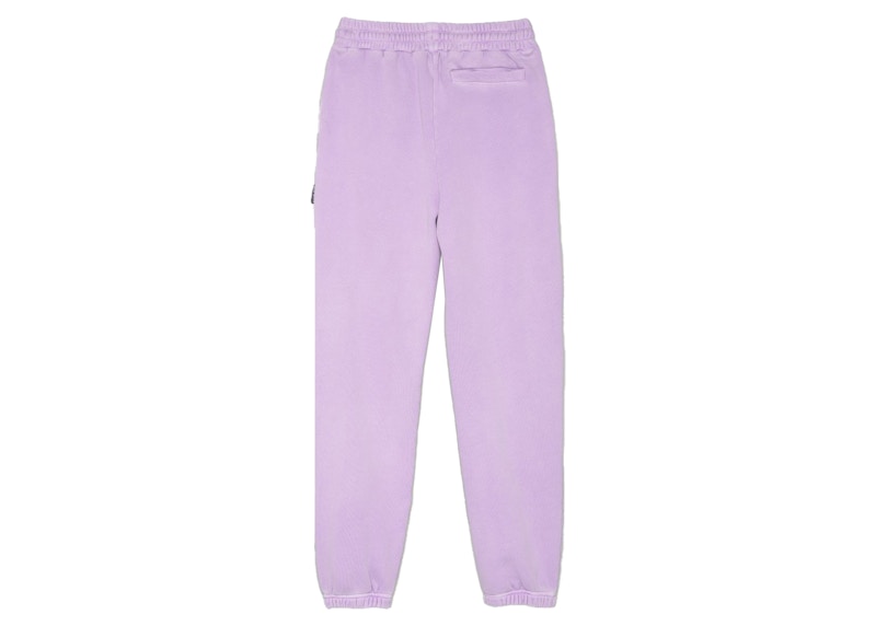 Palm Angels Curved Logo Sweatpants Lilac/White