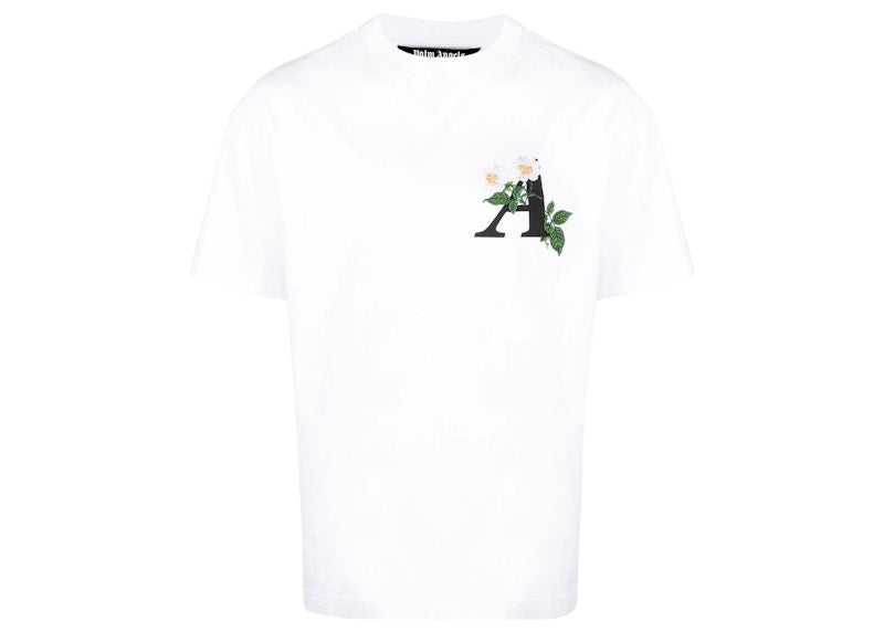Palm Angels Daisy Logo Crew Neck T-shirt White