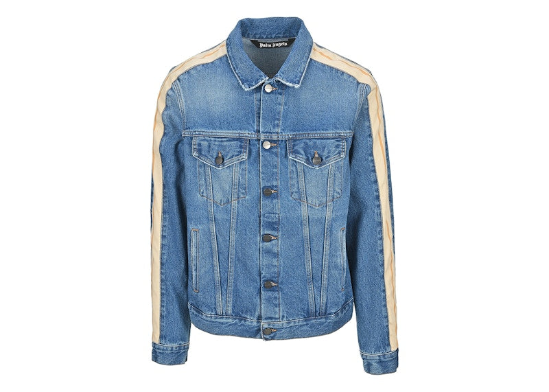 Palm Angels Denim Track Jacket Blue
