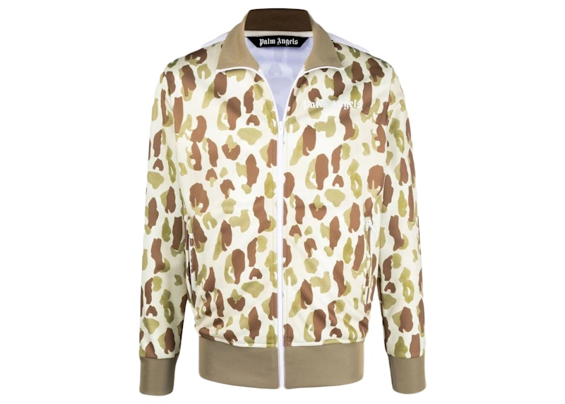 Palm Angels Desert Camo Classic Track Jacket Beige/White