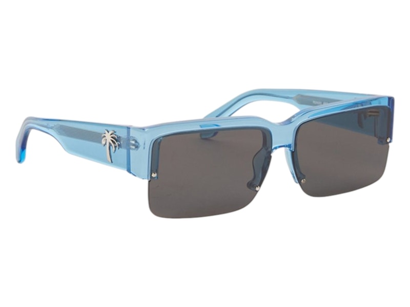 Palm Angels Drain Sunglasses Crystal Dark Grey (PERI053S24PLA0014907)