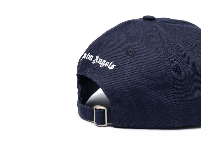 Palm Angels Embroidered Logo Cap Navy White