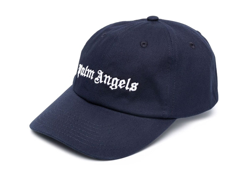 Palm Angels Embroidered Logo Cap Navy White