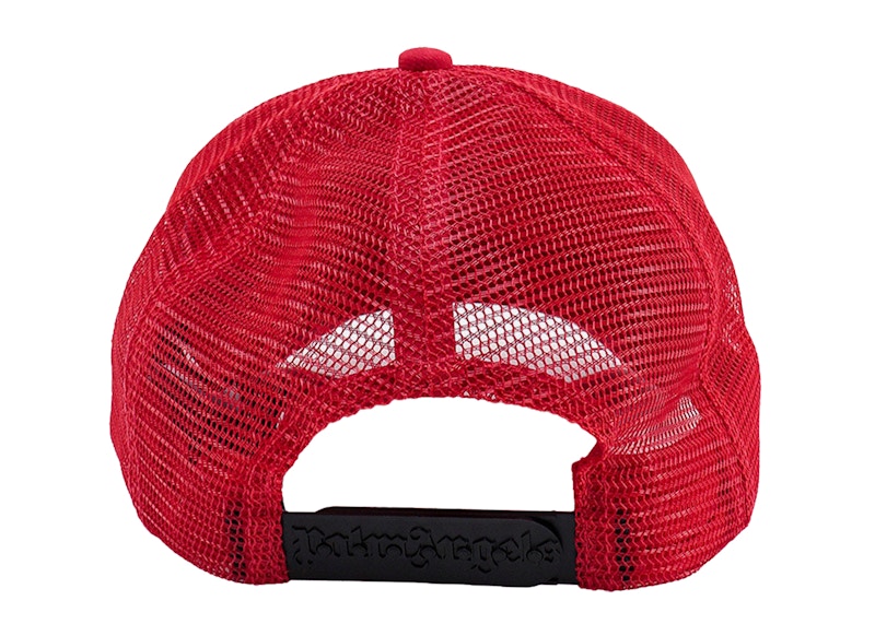 Palm Angels Frontal Logo Mens Visor Red