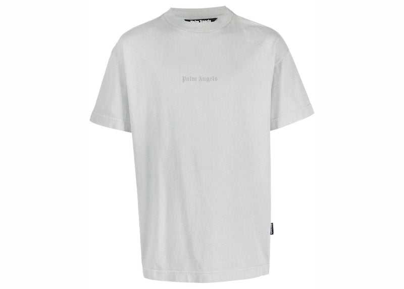 Palm Angels Gd Reverse Logo Tee Light Grey